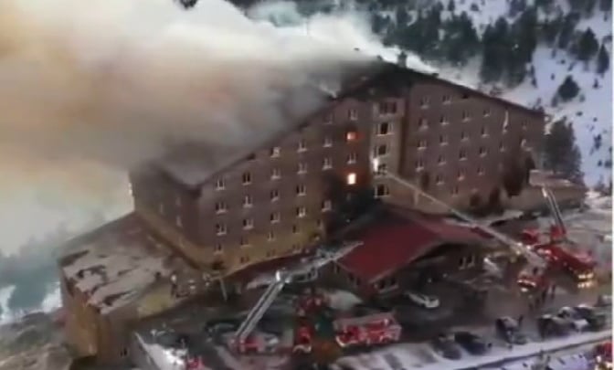 Kartalkaya’da yangın faciası